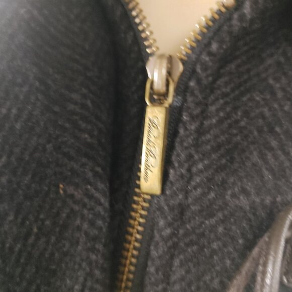 Brooks Brothers Wool Blend Black Duffle Coat Toggle Closures Size 12 - Picture 10 of 12